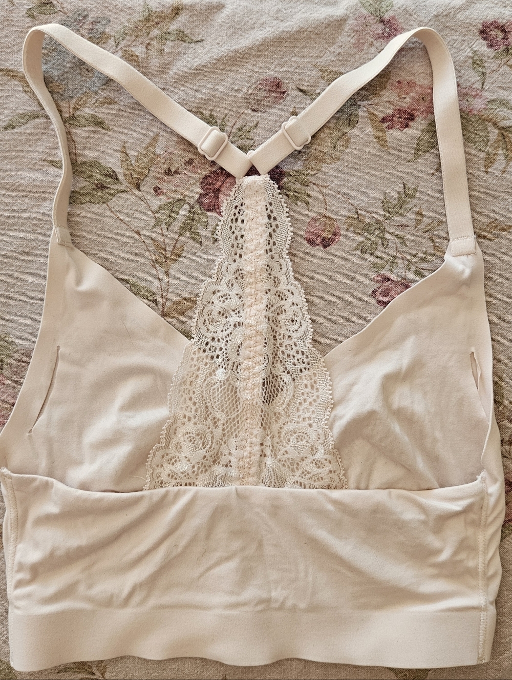 Soma Light Pink Enbliss Lace Racerback Bralette Sz S